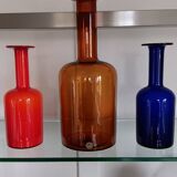 Gul vase by otto brauer - holmegaard kastrup - denmark