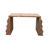 Sculptural solid stone desk / console