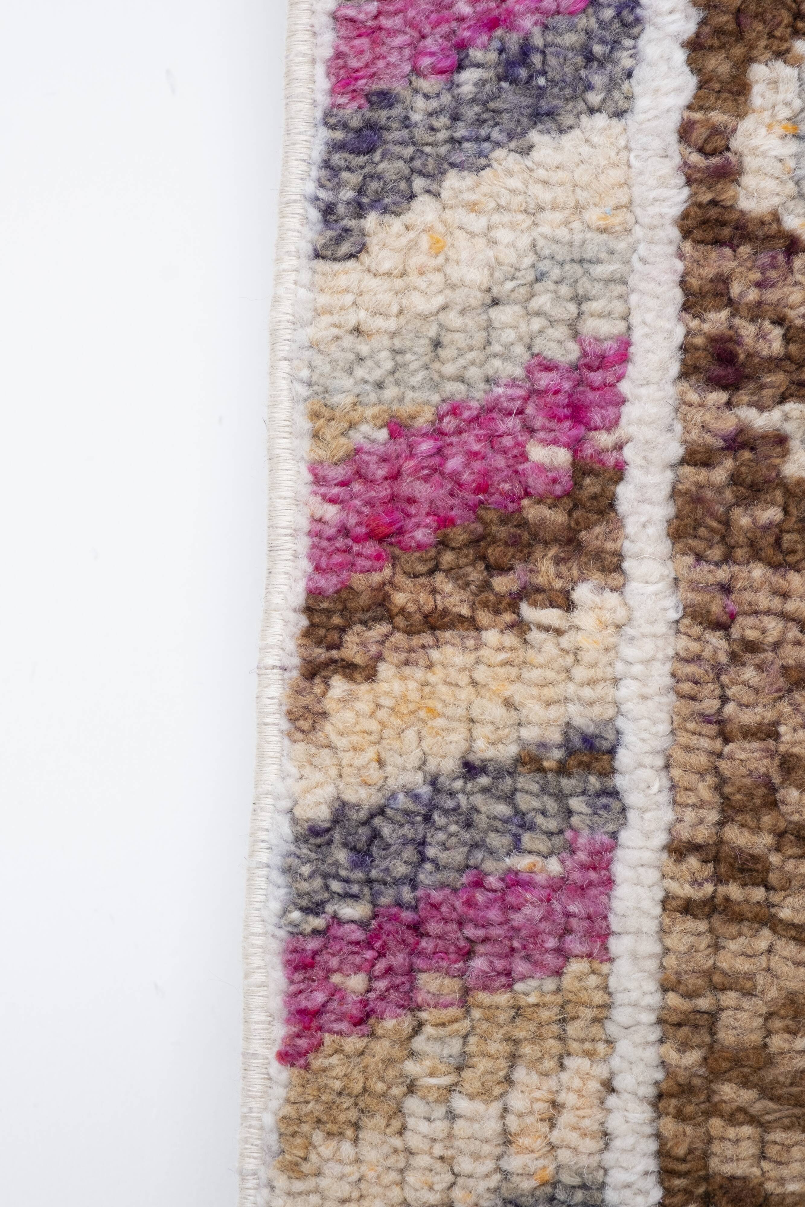 Tapis noué à la main turc vintage 83x287 cm