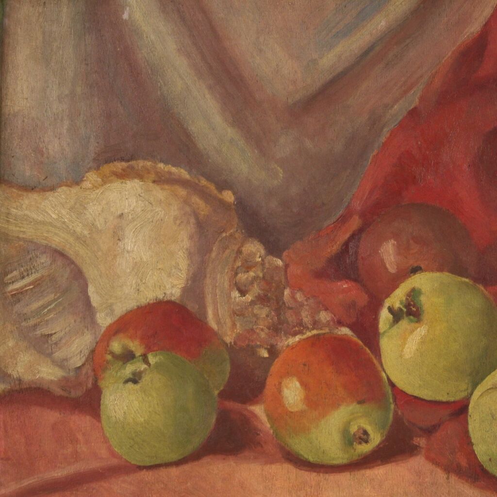 Italian signed still life painting dated 1930