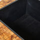 Table bar or planter marquetry of brass olive wood by Sandro Petti 1970