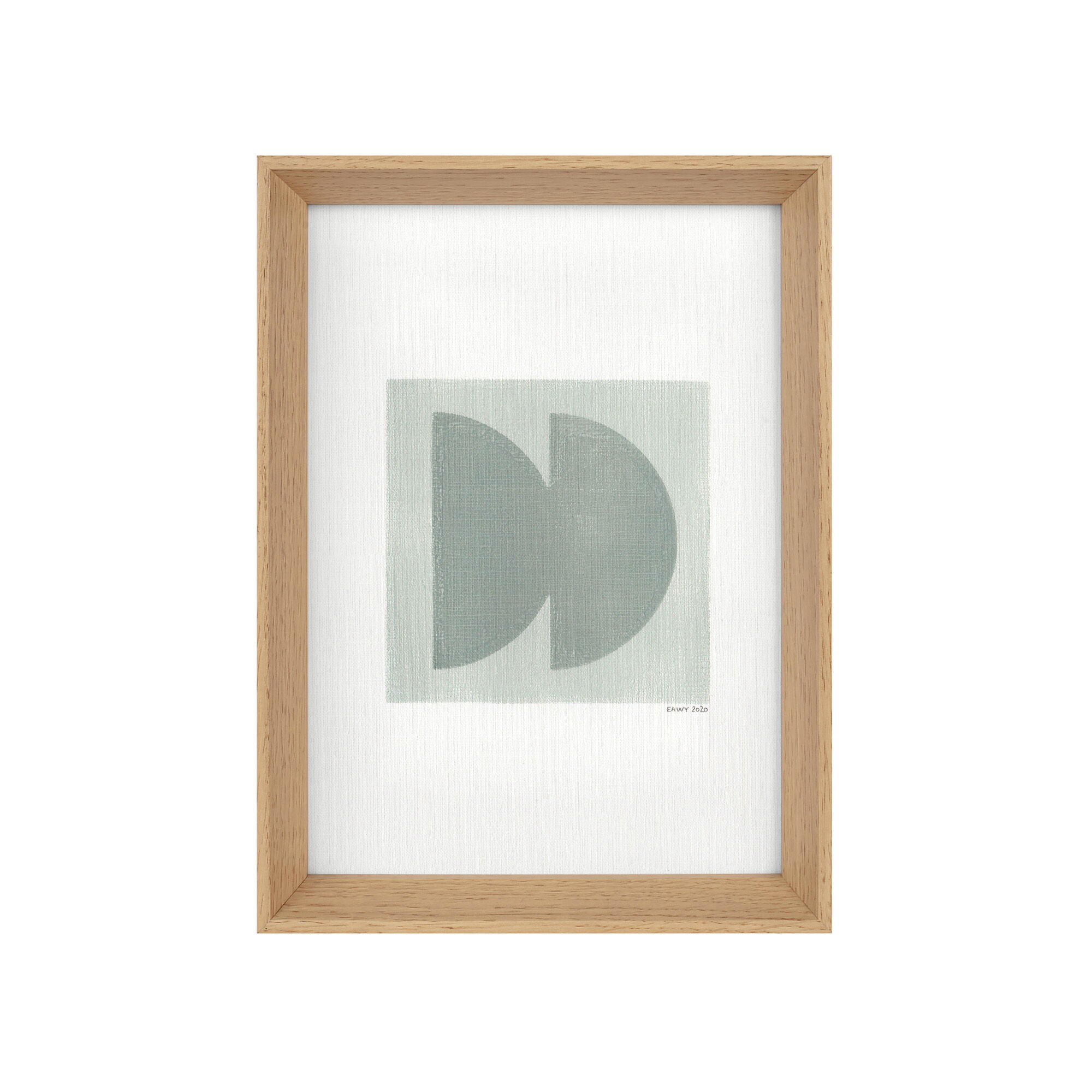 Painting on dated and signed paper without frame M168