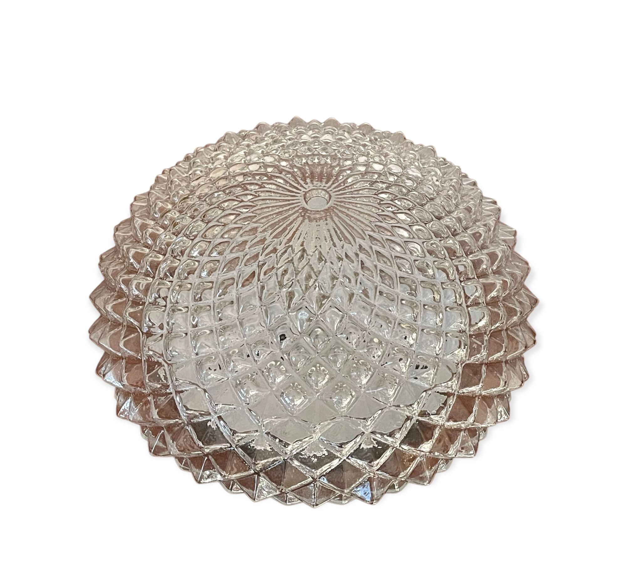 Vintage glass sea urchin ceiling lamp 25 cm