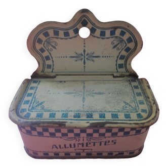 Art Nouveau sheet metal matchbox