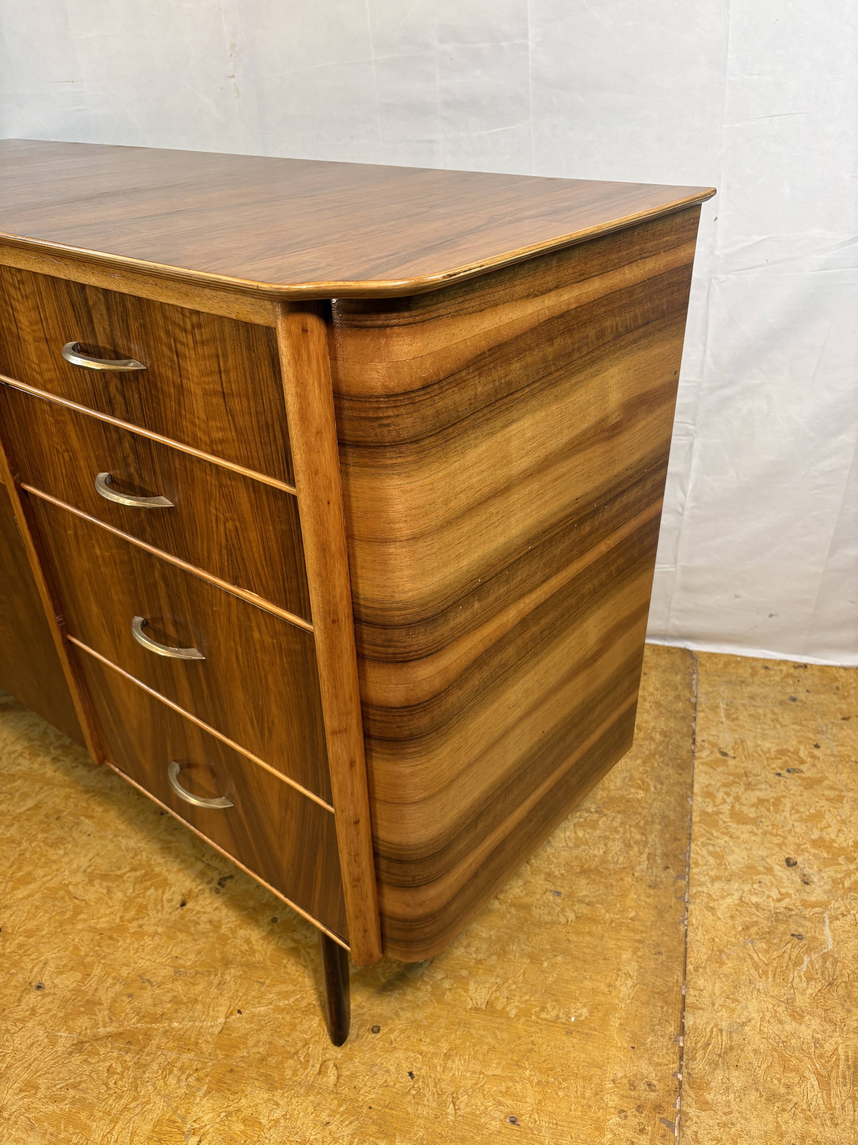 Mid-Century Modern Walnut Sideboard Cocktail Cabinet by František Jirák1960