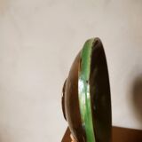 Green ceramic salad bowl