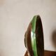 Green ceramic salad bowl