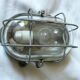 Wall window lamp - ceiling lamp ~1970 in metal and glass TH