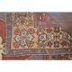 Vintage Turkish Oushak Handmade Wool Cotton Red Area Rug 132x224