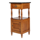 French Art Deco Night Stand with blue stone top, ca. 1920