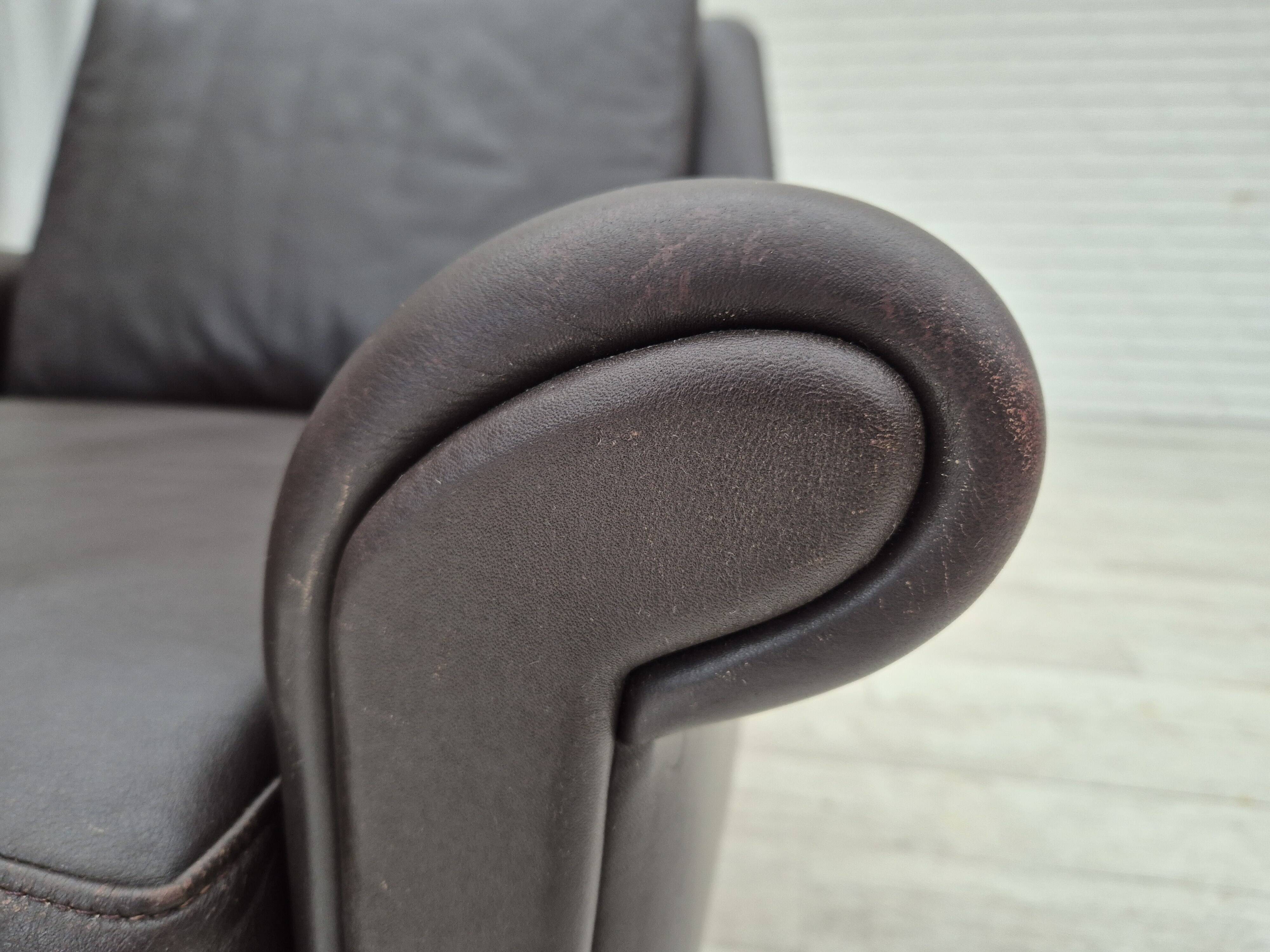 1960s, Danish design by Aage Christiansen, model "Diplomat", lounge chair with footstool.