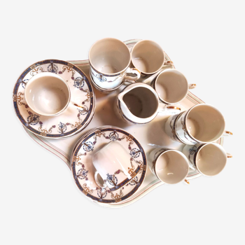 Art Deco porcelain coffee set from
