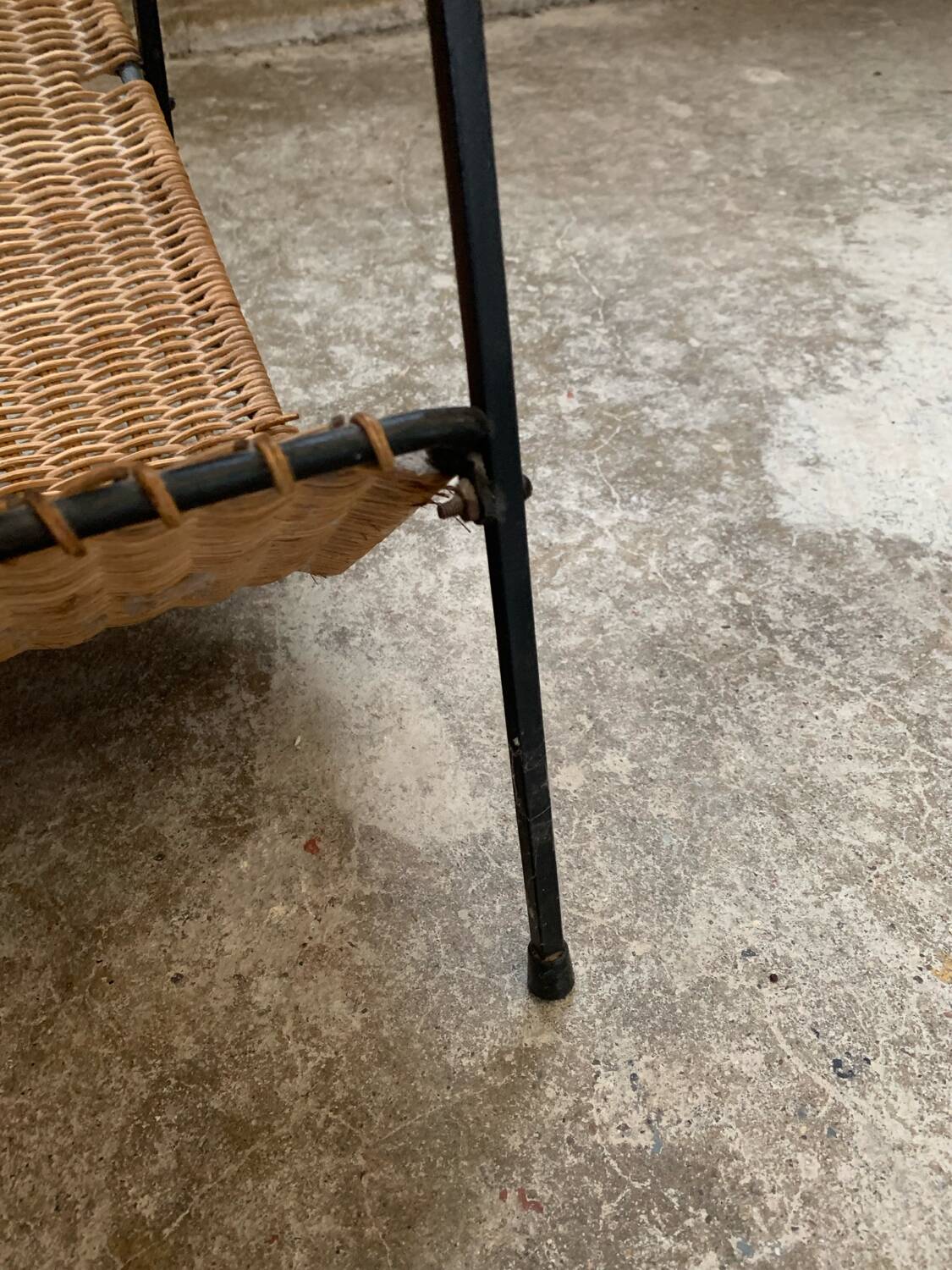 Pair of Raoul Guys Wicker Magazine Racks Circa 195