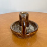 Vintage ceramic stoneware candle holder 1950