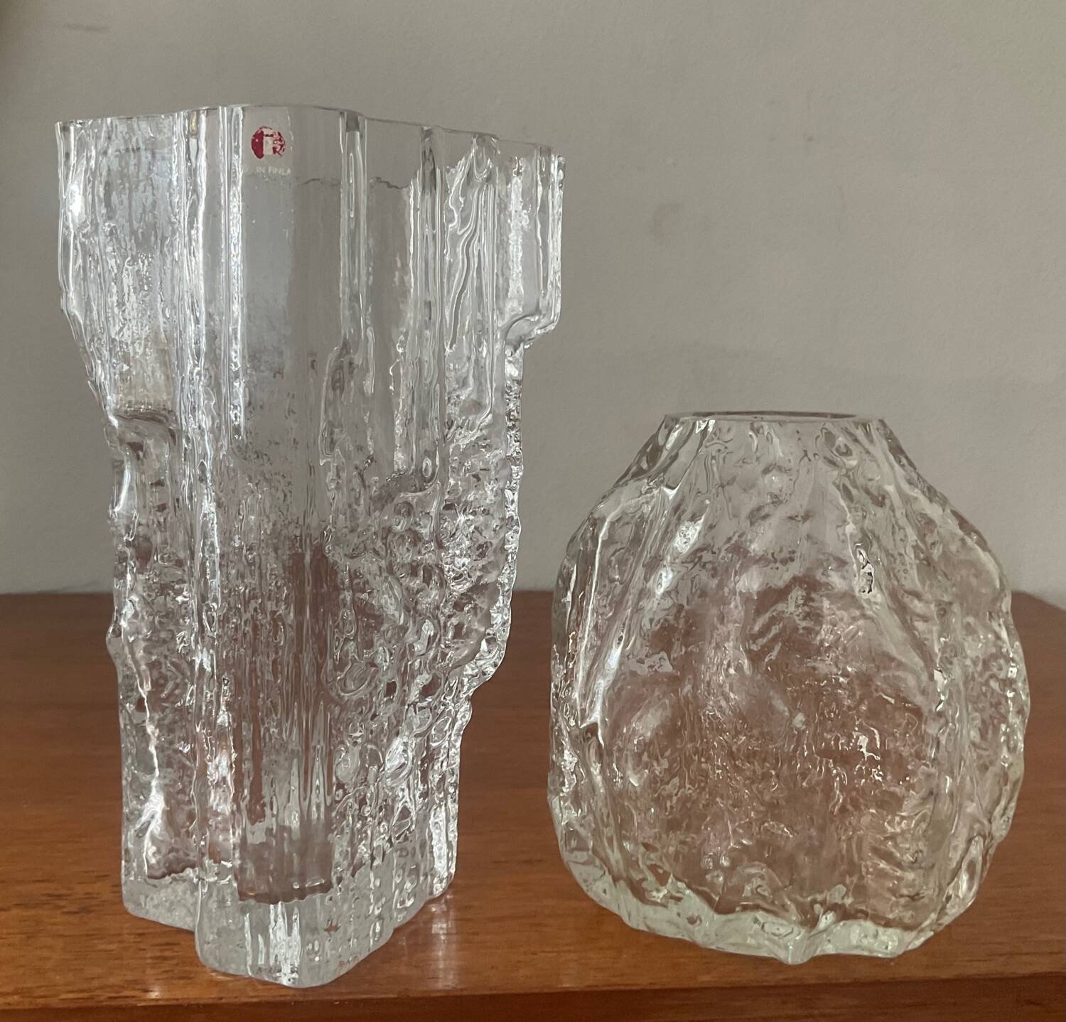 Duo of Tappio Wirkkala vases from the 70s