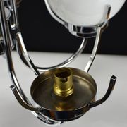 Modernist chrome chandelier