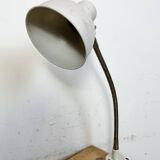 Grey Industrial Workshop Gooseneck Table Lamp, 1960s