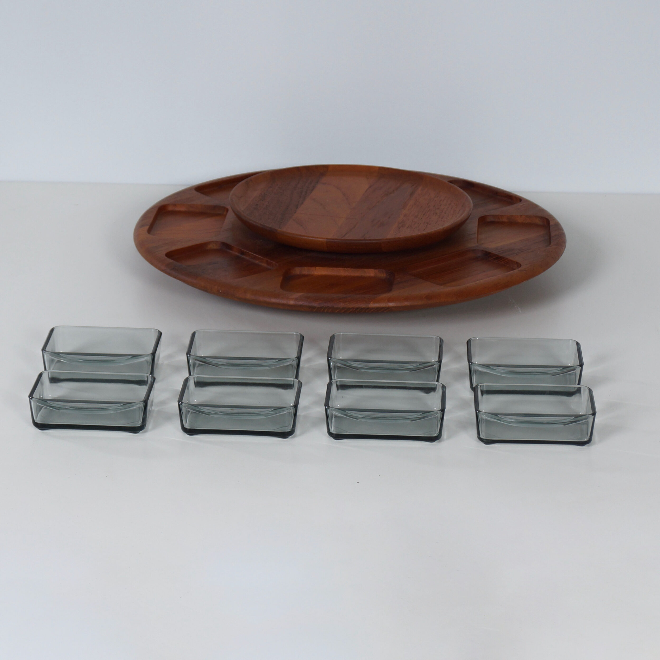 Danish Lazy Susan snack tray by Digsmed, Denmark, 1960s