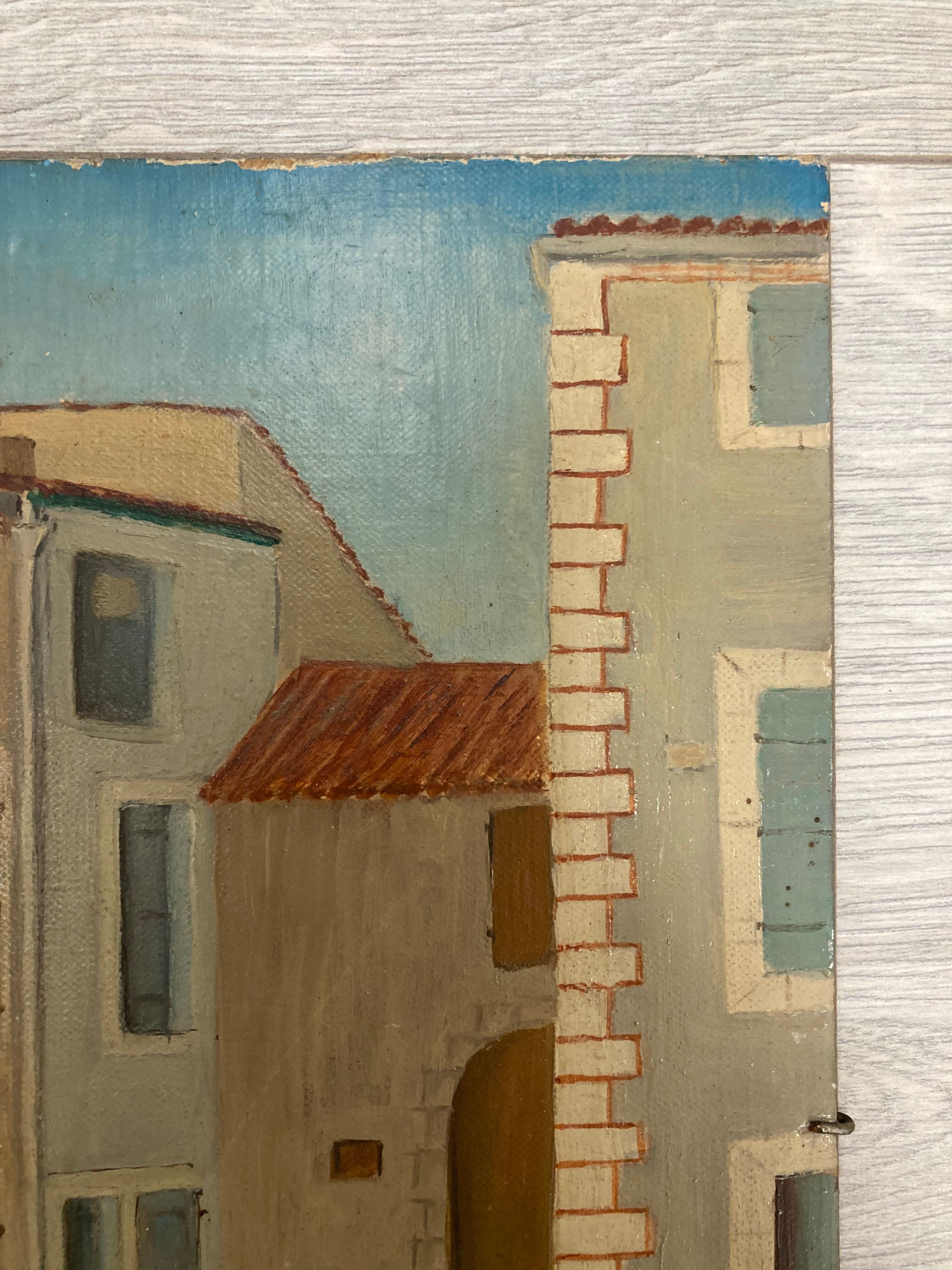 Huile sur panneau