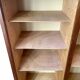 Double filing cabinet with curtains