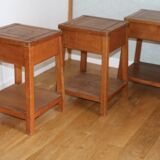 Oak stool/bedside table reconstruction