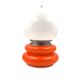 Space Age Orange Murano glass table lamp, AV Mazzega, 1970s