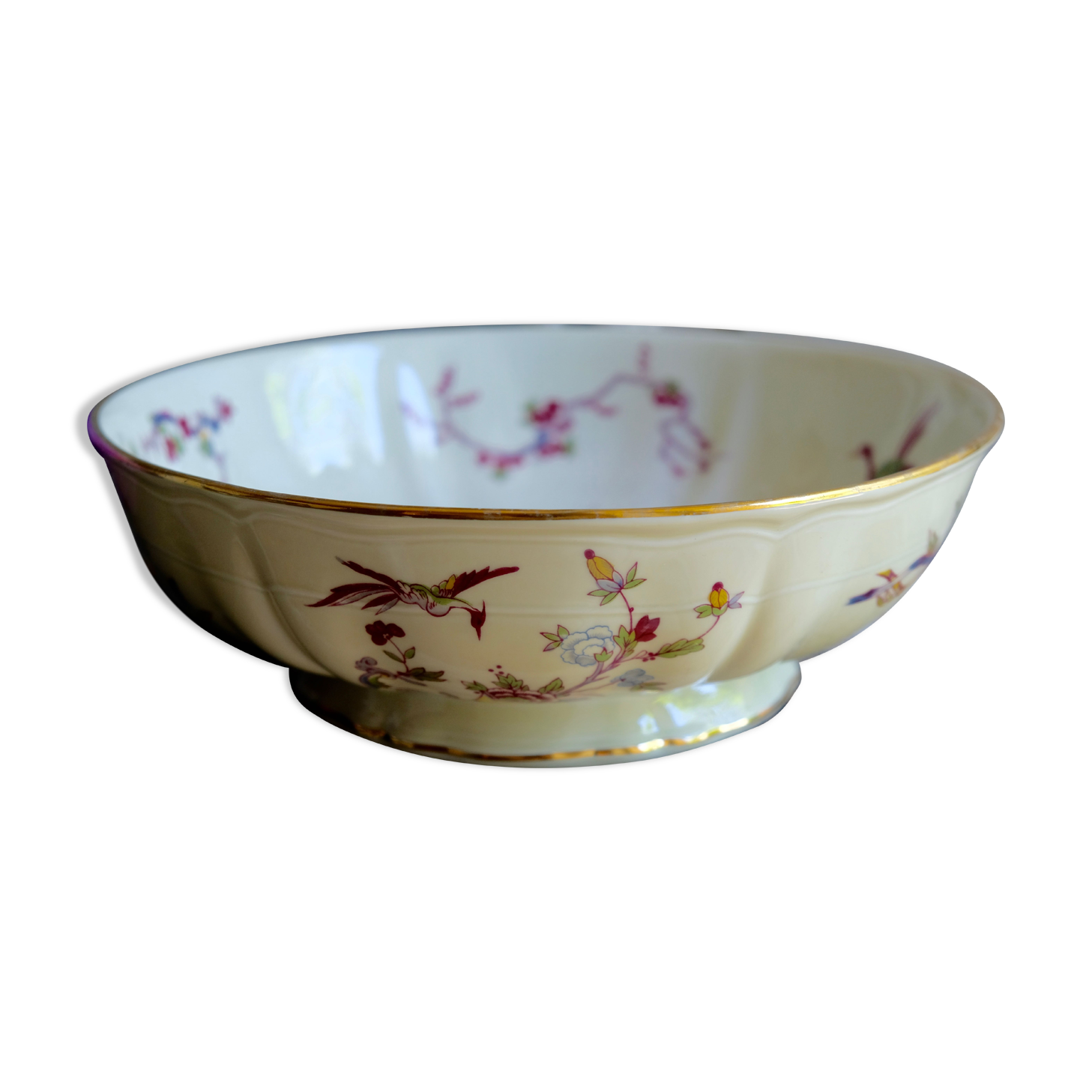 Flat porcelain bowl B & C Limoges L. Bernardaud & Cie France