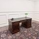 Classic English Desk with Black Leather