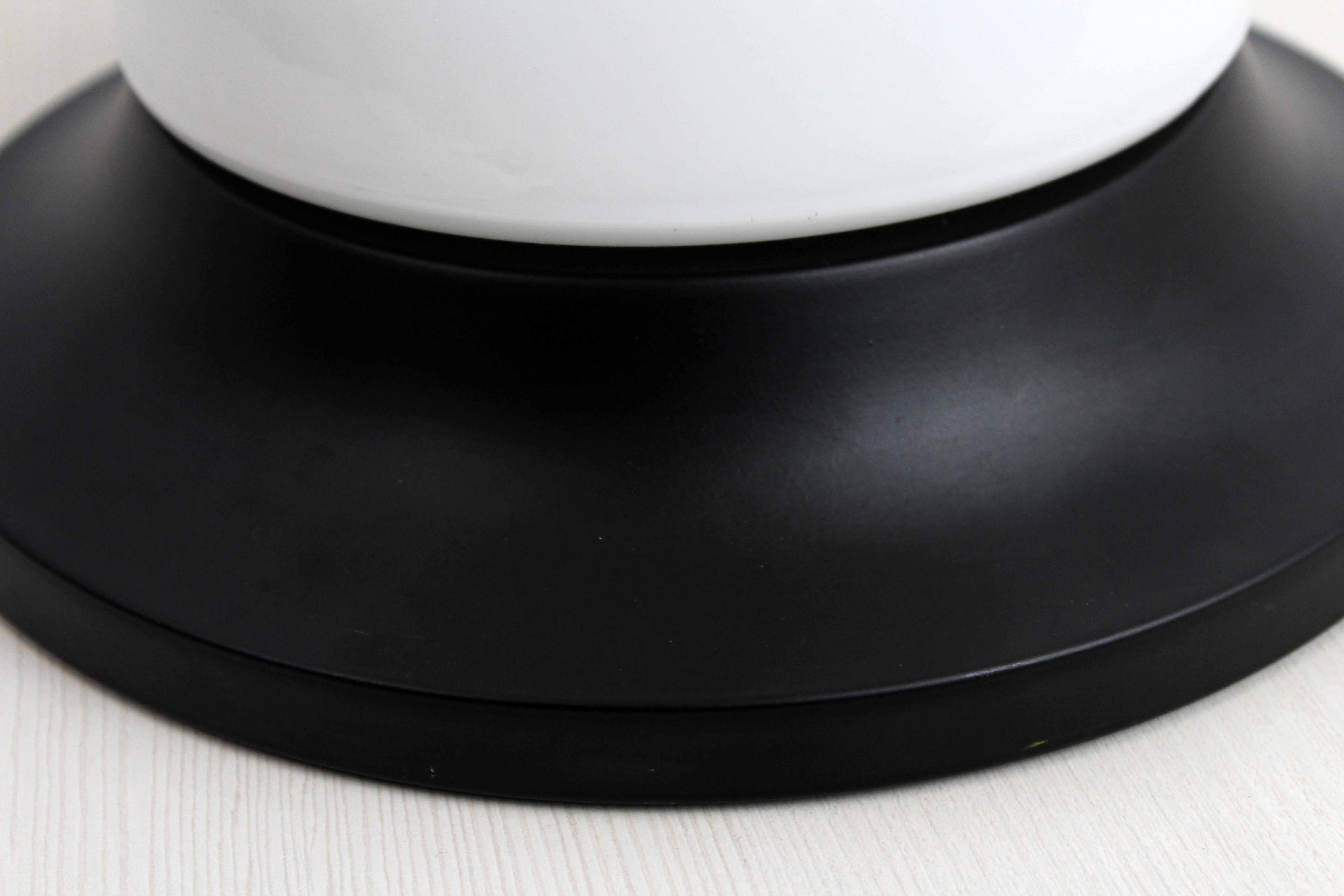 Wall lamp or ceiling lamp in metal and glass