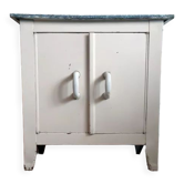 Vintage enamelled sheet metal furniture