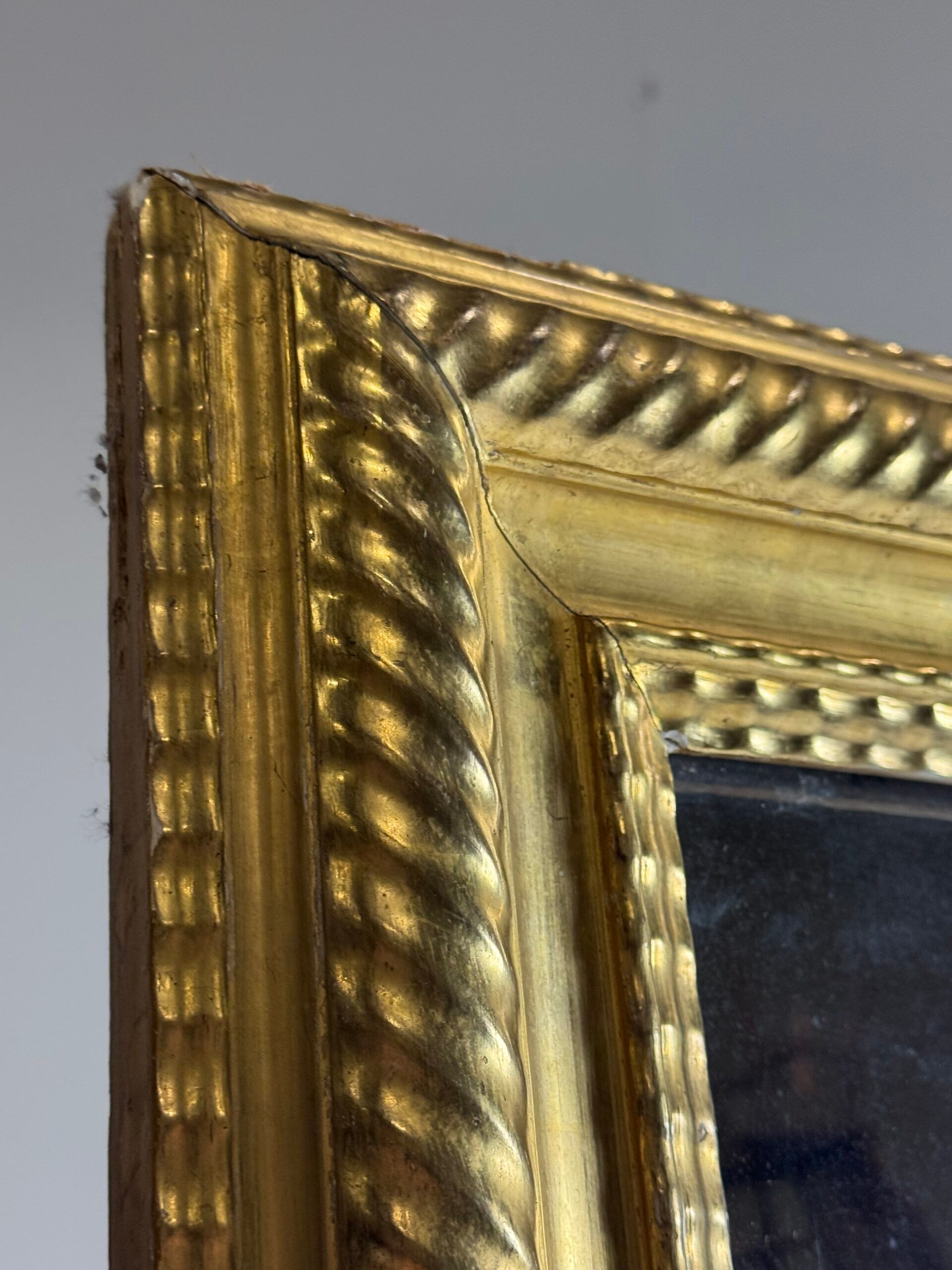 Miroir à cadre ondulé français 187 cm