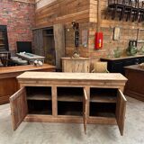 3-door cherry wood sideboard