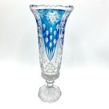 Vase en verre Huta Anna Allemagne années 1970