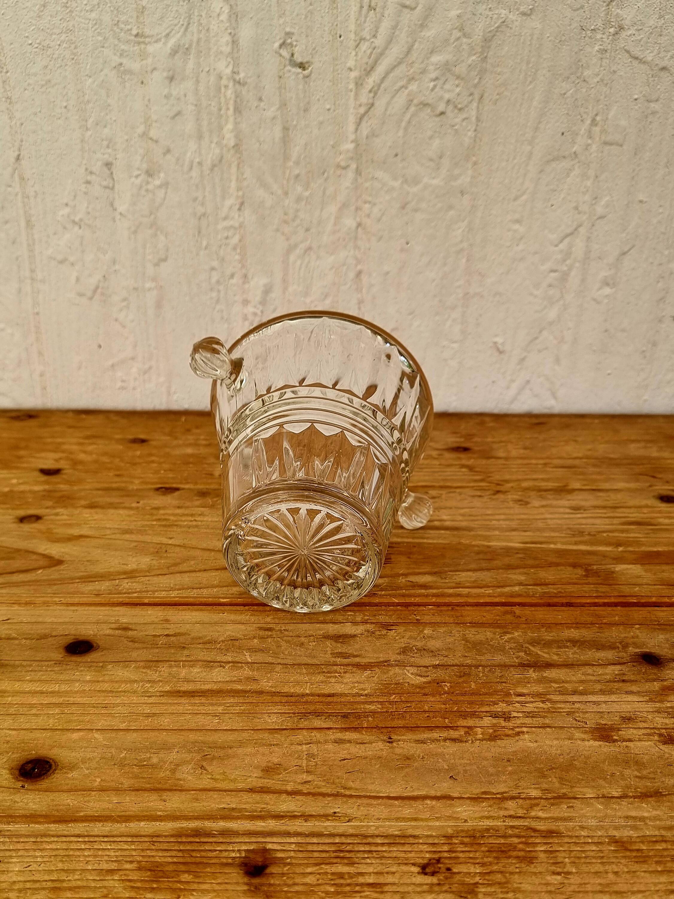 Vintage Glass Ice Bucket