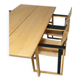 Extremely rare Finnish dining set by Simo Heikkilä / Pentik. 1980s