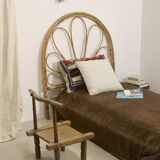 Vintage rattan headboard