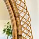Large mirror by Franco Albini in rattan and bamboo, Italy 1960s.