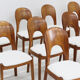 Vintage Danish dining chairs by Niels Koefoed solid teak, set of 10