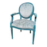 Louis XVI style medallion armchair