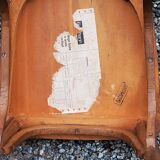 Set of 4 Baumann bistro chairs from the 50s stamped