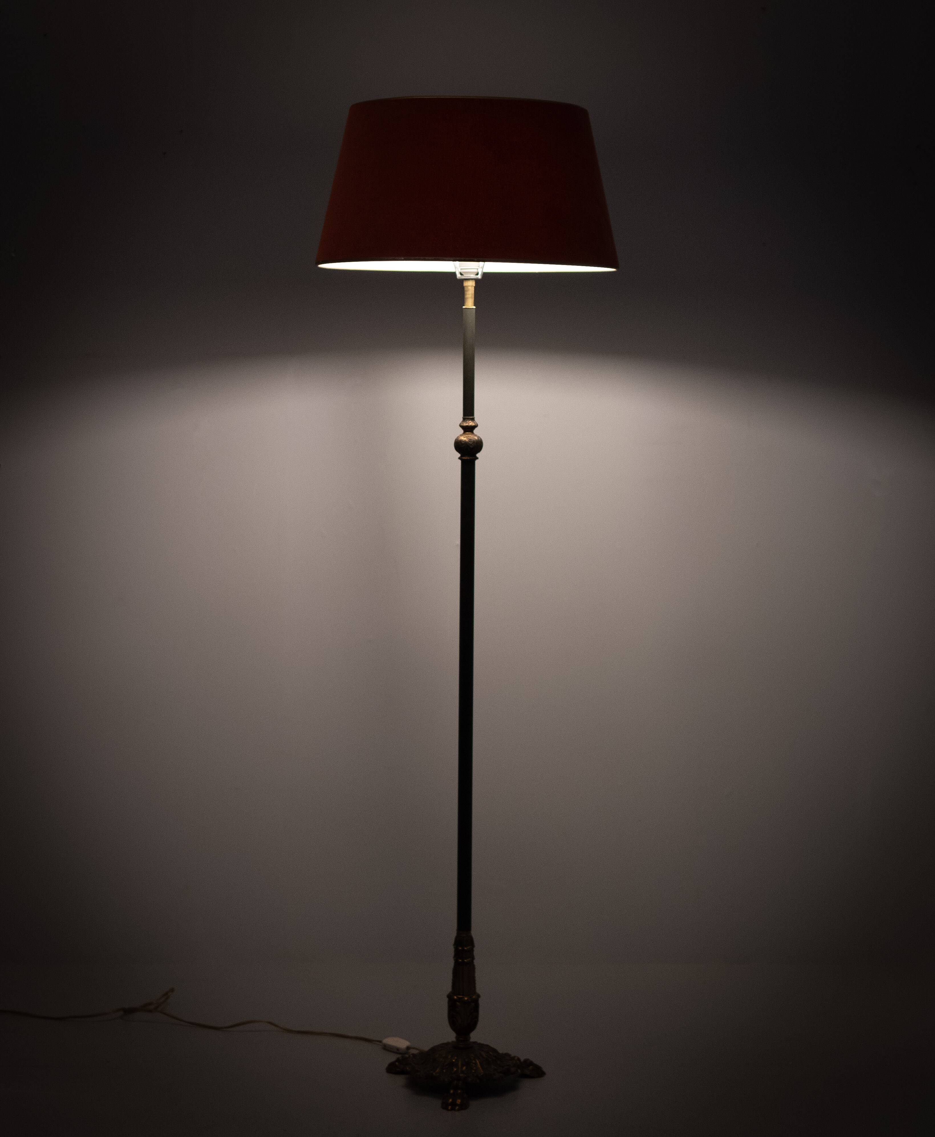 Classic style Floor lamp with shade 1970s France