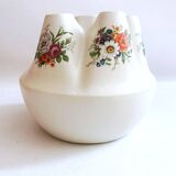 Handcrafted tulip tree vase with ceramic flowers