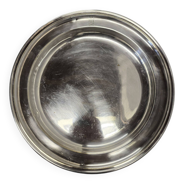 Old Christofle hollow dish in silver metal early 20th century