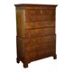 Antique mahogany commode, George III style, 19th century.