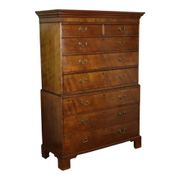 Antique mahogany commode, George III style, 19th century.