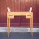 Wood desk, wood console
