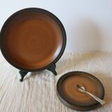 Serving dish and 5 dessert plates from St Amand model "Meylan" in good condition