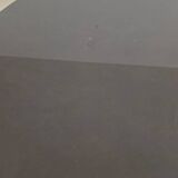 Round tulip table in smoked glass 1970