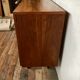 Vintage walnut 50/60 style Scandinavian style spindle feet black spindles