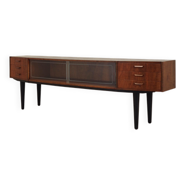 Buffet bas en noyer, design danois, années 1960, fabrication : Danemark